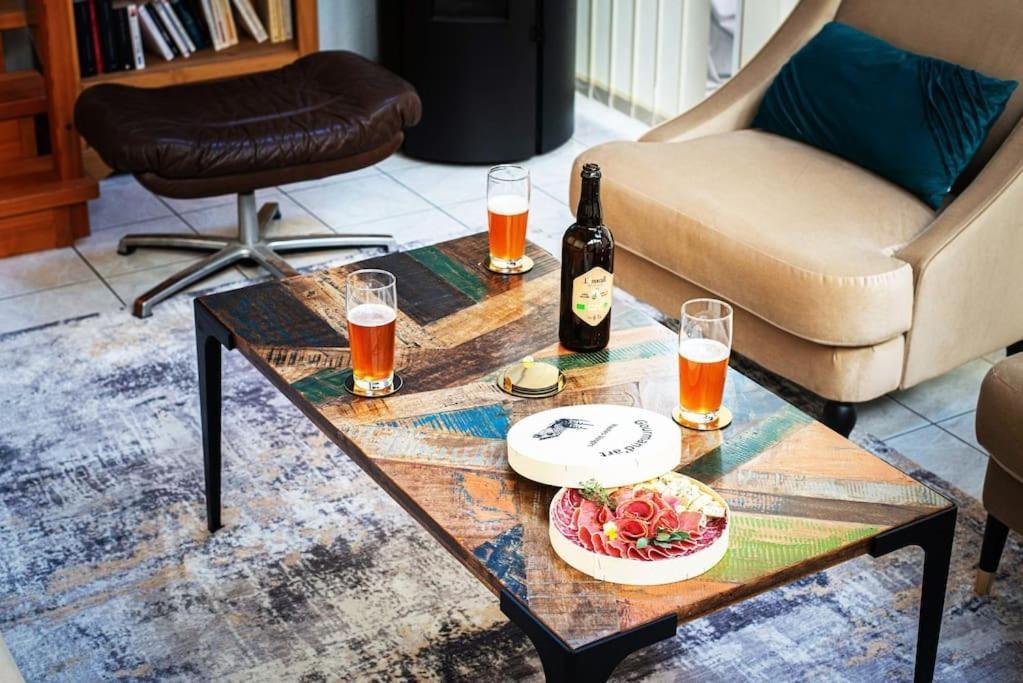 La Coquette ! Maison Au Coeur De La Bresse Avec Veranda Barbecue Garage Baby-Foot Et Barre De Son Exteriér fotografie