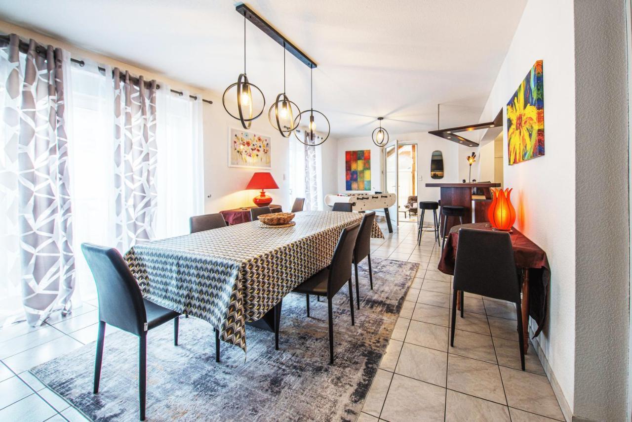 La Coquette ! Maison Au Coeur De La Bresse Avec Veranda Barbecue Garage Baby-Foot Et Barre De Son Exteriér fotografie